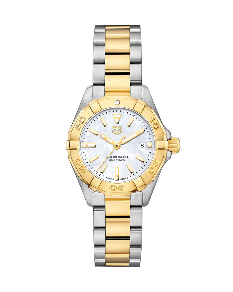 Buy Tag Heuer Aquaracer Mother of Pearl Dial Two Tone Steel Strap Watch for Women - WBD1420.BB0321 in Pakistan