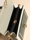 Buy SHEIN Waterproof,Lightweight,Business Casual Mini Stitch Trim Flap Satchel Bag in Pakistan