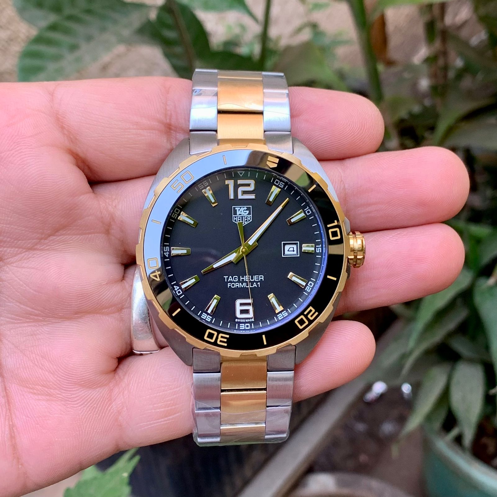 Buy Tag Heuer Formula 1 Black Dial Two Tone Steel Strap Watch for Men - WAZ1121.BB0879 in Pakistan