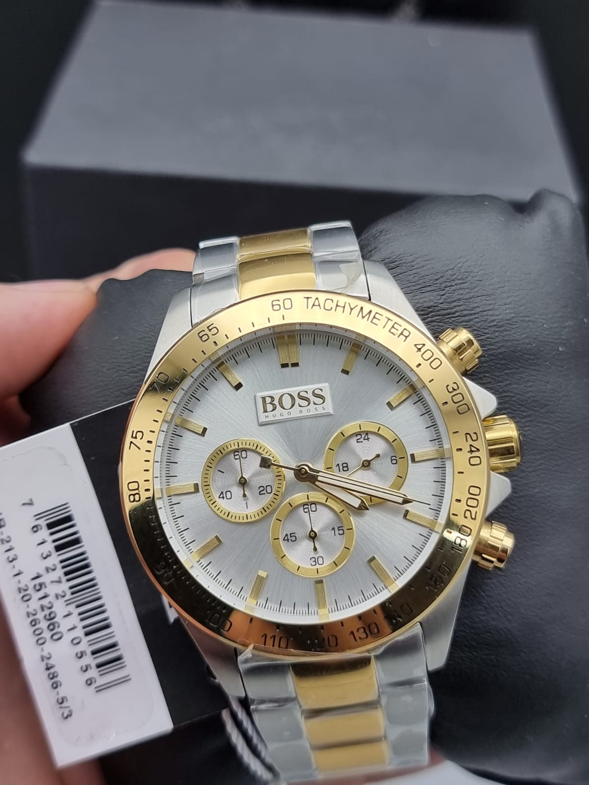 Buy Hugo Boss Mens Chronograph Two-tone Silver Dial Watch - 1512960 in Pakistan
