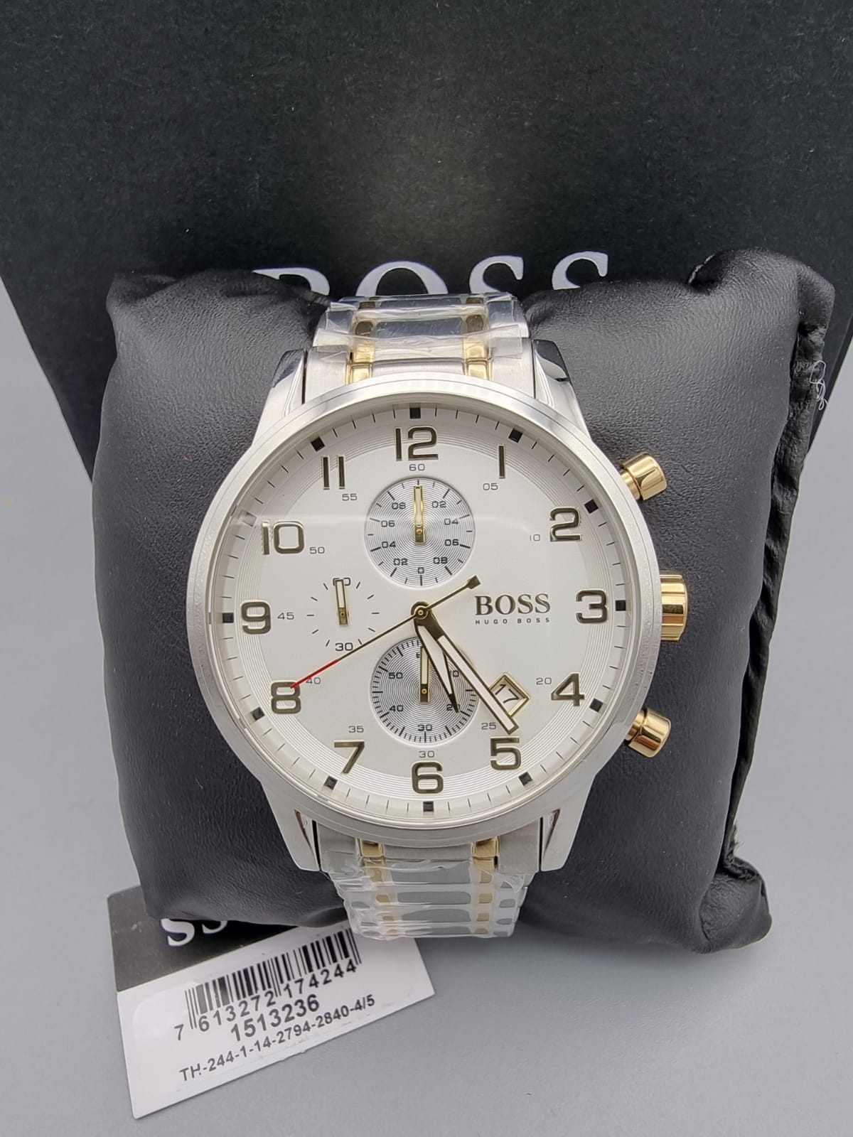 Buy Hugo Boss Mens Quartz Stainless Steel White Dial 44mm Watch - 1513236 in Pakistan