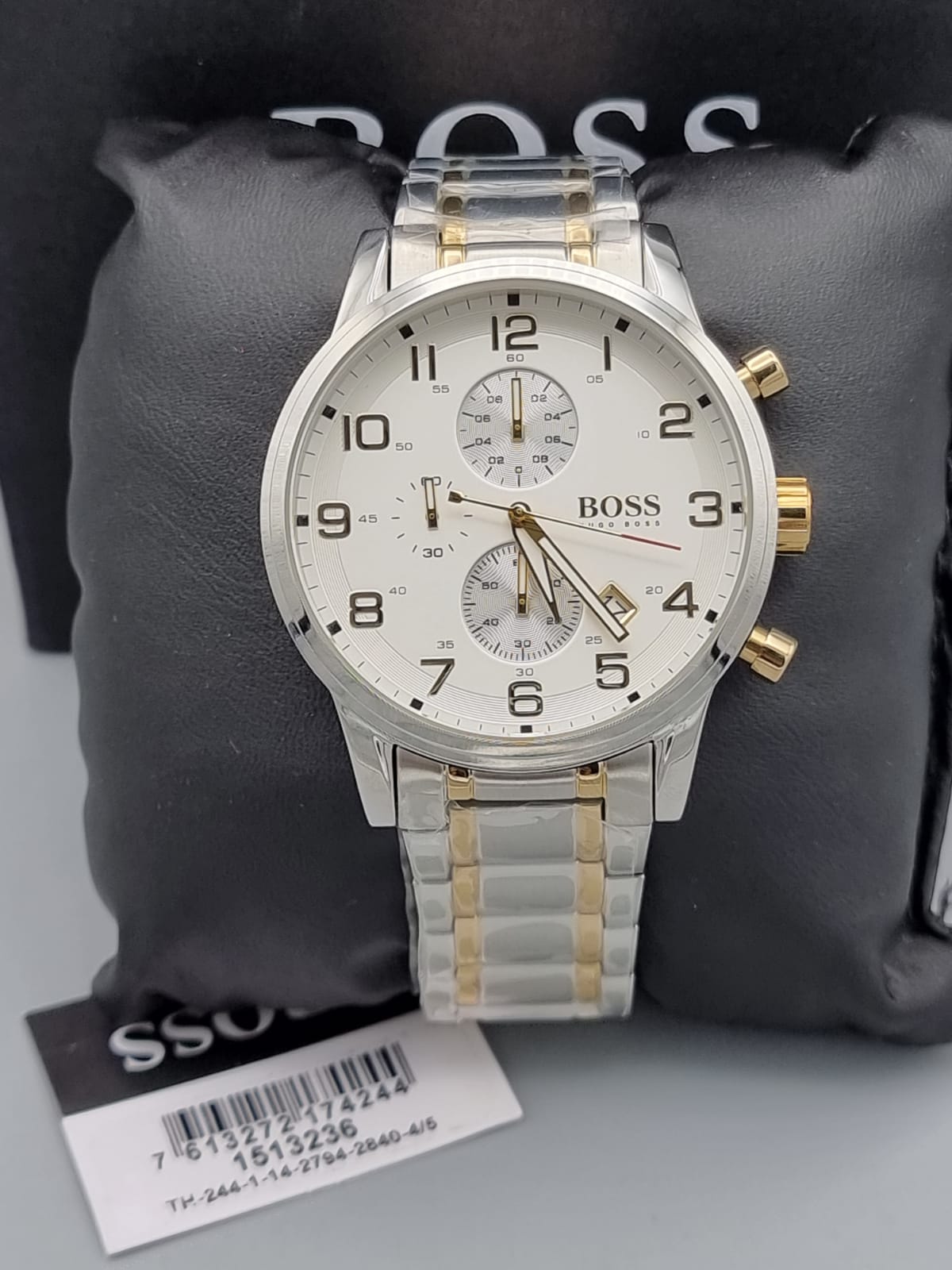 Buy Hugo Boss Mens Quartz Stainless Steel White Dial 44mm Watch - 1513236 in Pakistan