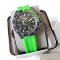 Buy Bannon Multifunction Black Dial Green Rubber Strap Watch For Men in Pakistan
