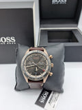 Buy Hugo Boss Mens Quartz Brown Leather Strap Grey Dial 46mm Watch - 1513882 in Pakistan