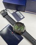 Buy Tommy Hilfiger Green Dial Black Leather Strap Watch for Men - 1791856 in Pakistan