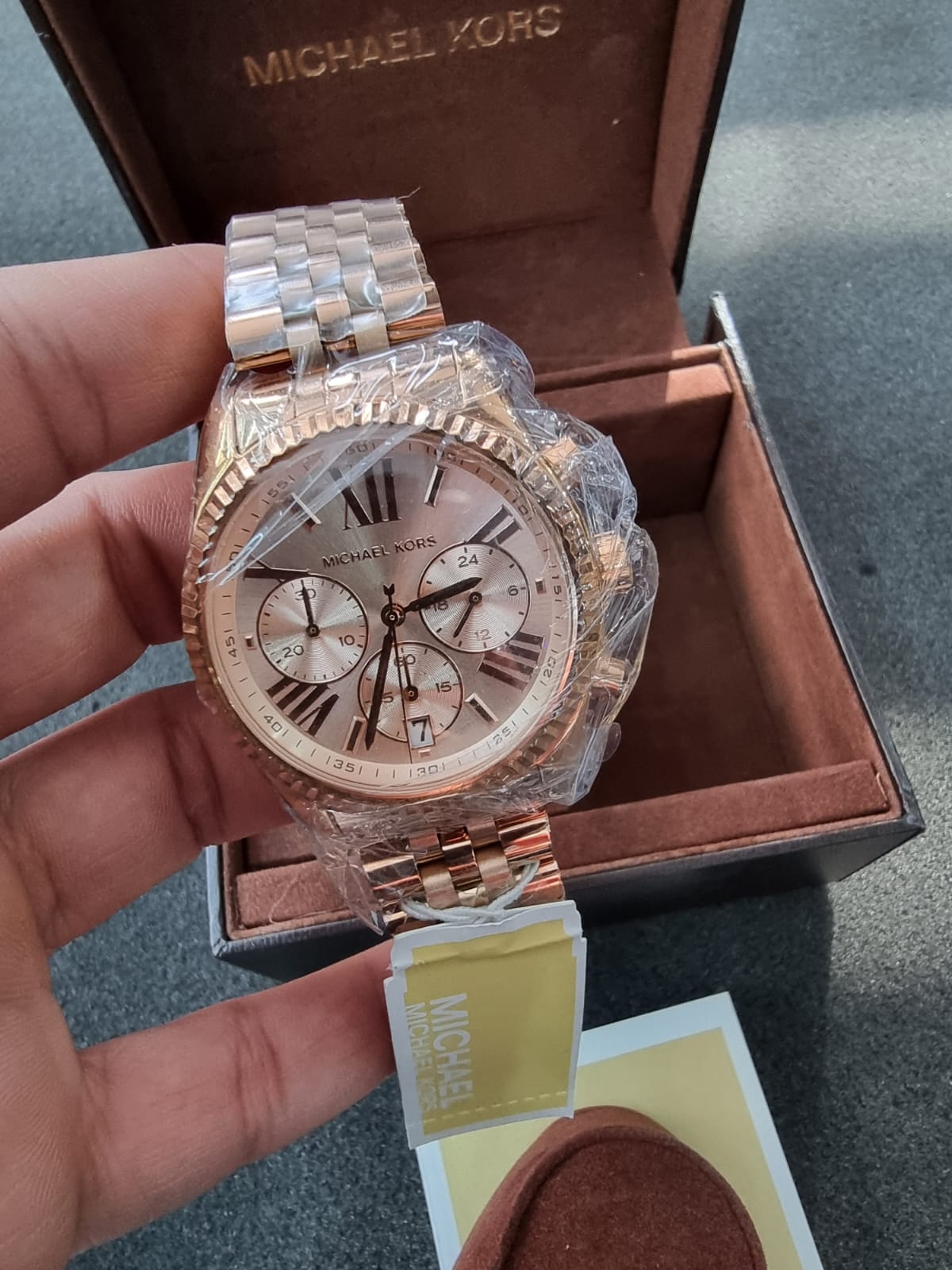 Buy Michael Kors Womens Chronograph Quartz Stainless Steel Rose Gold Dial 38mm Watch - Mk5569 in Pakistan