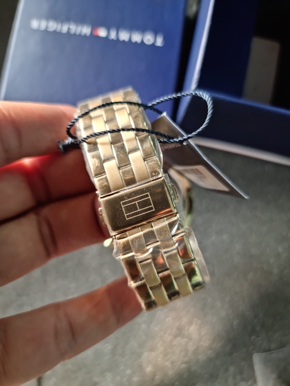 Buy Tommy Hilfiger Mens Quartz Gold Stainless Steel Black Dial 44mm Watch - 1791708 in Pakistan