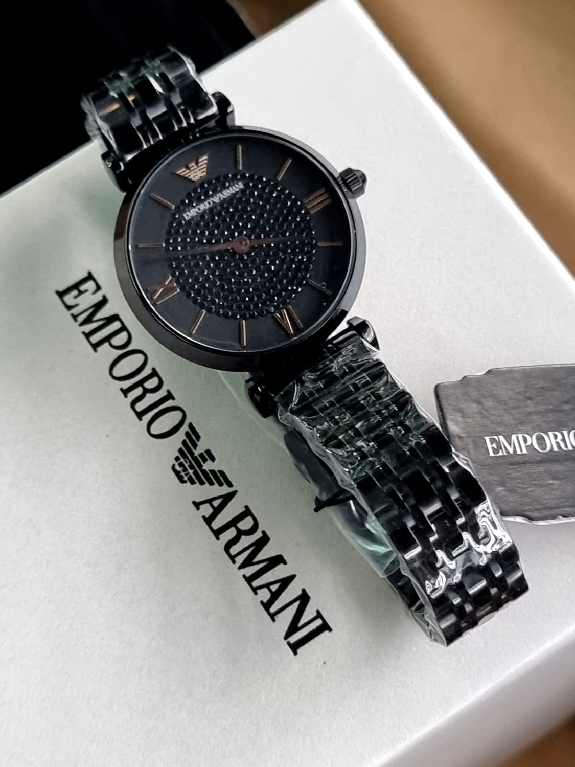 Buy Emporio Armani Women's Analog Stainless Steel Black Dial 32mm Watch AR11245 in Pakistan