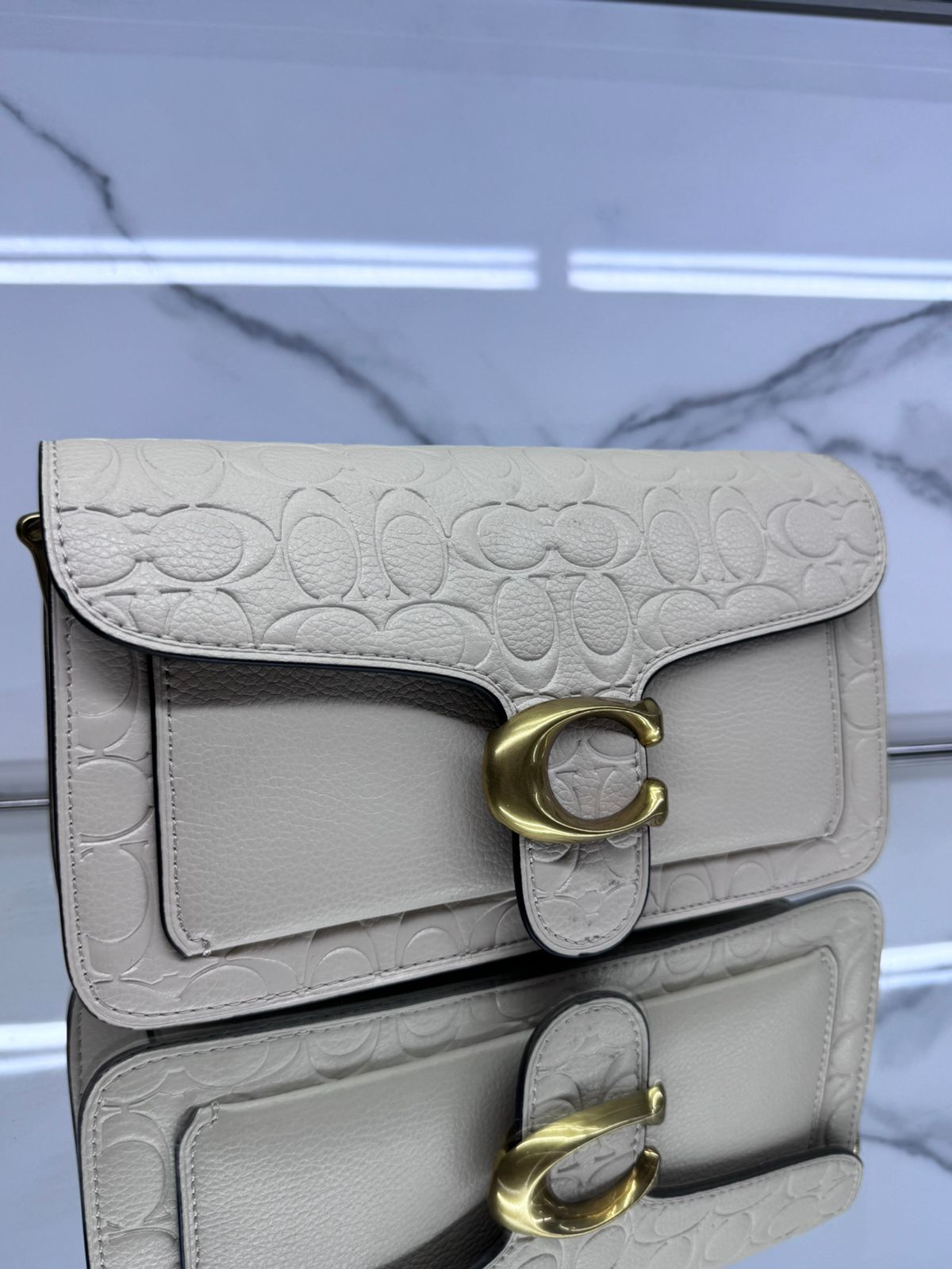 Buy Coach Tabby Monogram Shoulder Bag - White Chalk in Pakistan