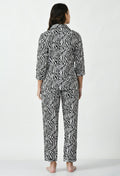 Buy Sajiero Galaxy Printed Pajama Suit Pattern Black in Pakistan