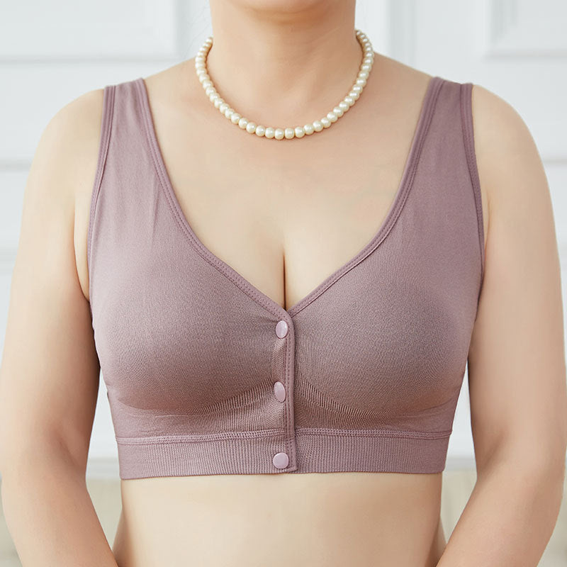 Buy Sleek Button Bra - Purple in Pakistan