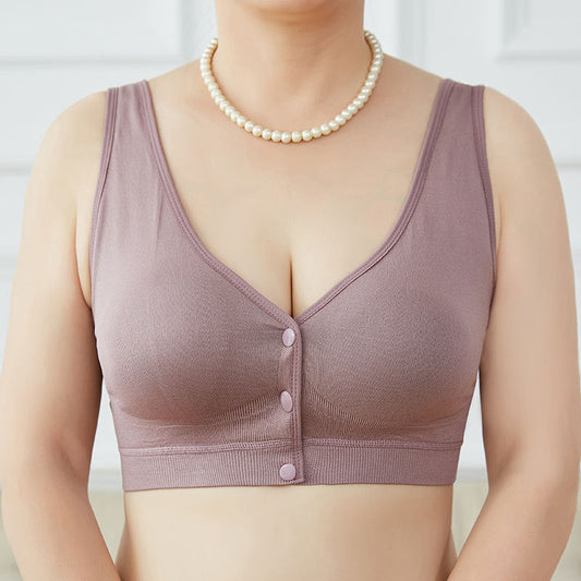 Buy Sleek Button Bra - Purple in Pakistan