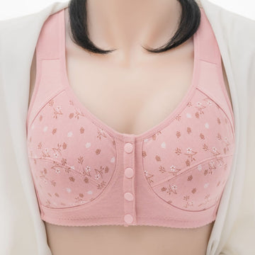 Buy Patterned Buttoned Bliss Bra- Pink in Pakistan