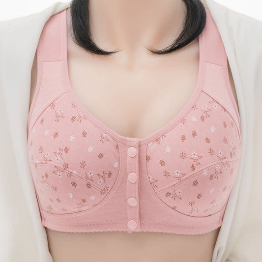 Buy Patterned Buttoned Bliss Bra- Pink in Pakistan