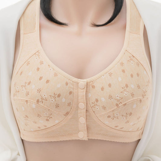 Buy Patterned Buttoned Bliss Bra - Beige in Pakistan