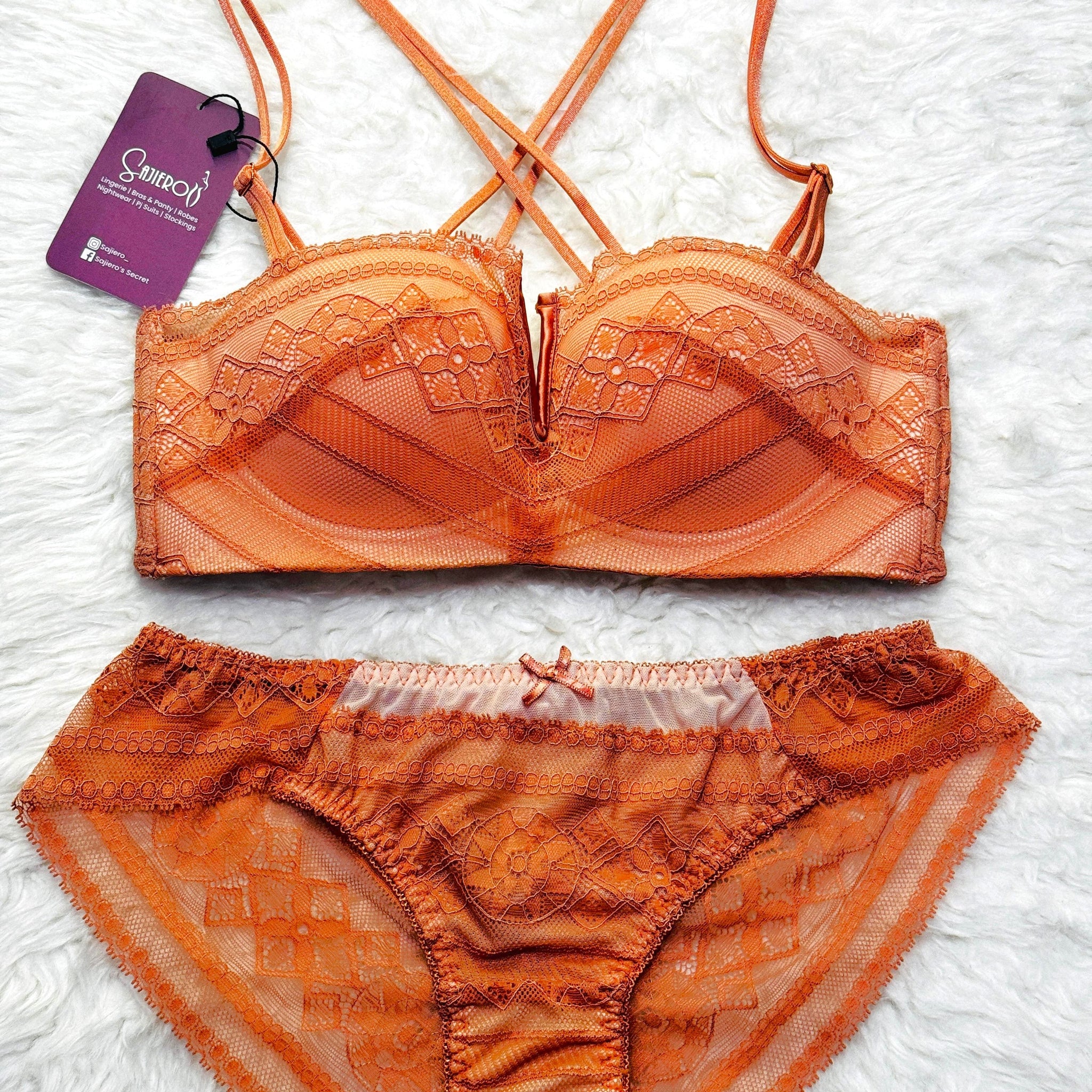 Sajiero Spirit Padded Bra and Panty Set