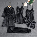 Buy Florea | 5pcs LONG SILK NIGHTY SET in Pakistan
