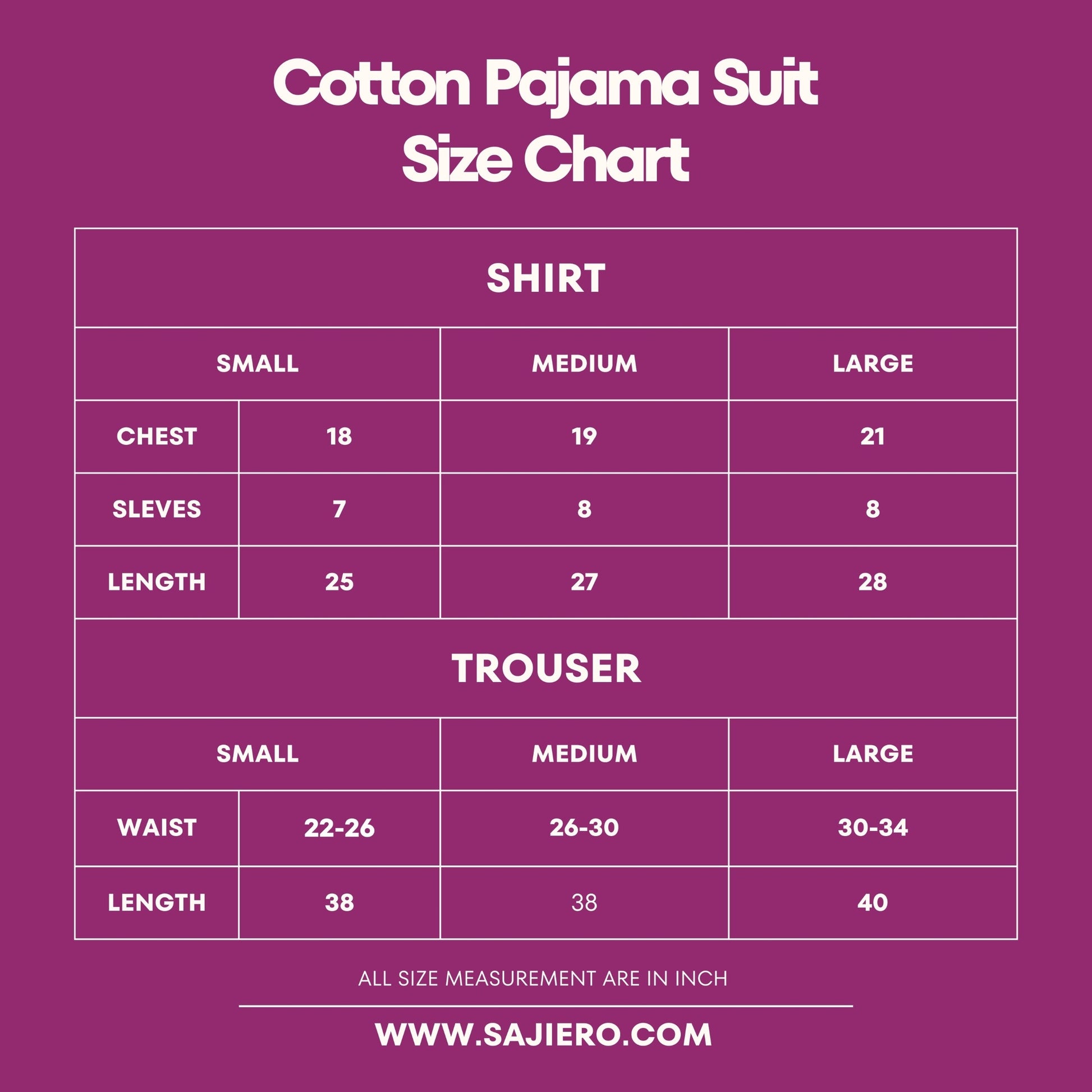 Buy Sajiero Cotton Pajama Suit - Pure Comfort in Pakistan