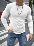 Buy FULL SLEEVES WAFFLE KNIT TEE - WHITE in Pakistan