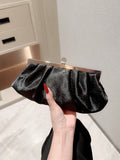 Buy SHEIN Women's Delicate Satin Evening Bag With Rhinestone Decoration, Clutch Bag, Party Bag, Prom Bag, Chain Handbag in Pakistan