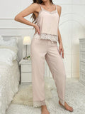 Buy SHEIN Women's Lace Patchwork Pajama Set in Pakistan