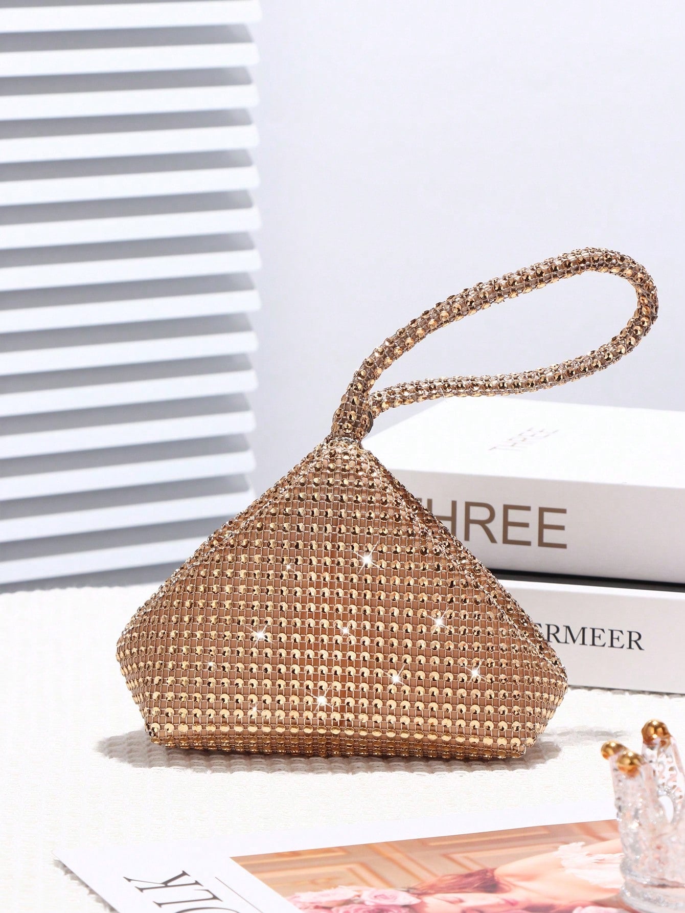 Buy SHEIN Women's Mini Diamond Sparkling Clutch Bag, Perfect For Wedding, Party, Dance, Birthday, Gift, Makeup Bag in Pakistan