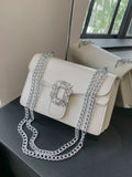 Buy SHEIN Women's One Shoulder Bag, White Small Square in Pakistan