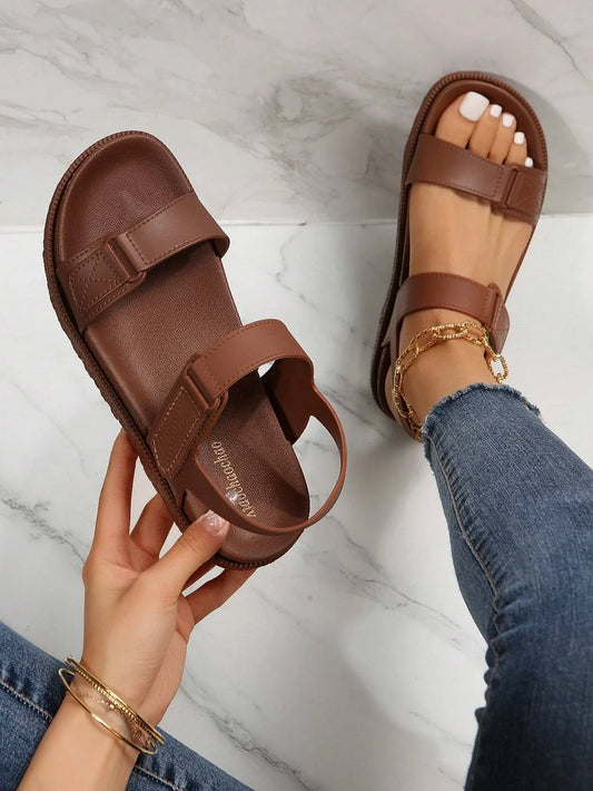 Buy SHEIN Women's Plus Size Luxurious, Soft & Hiking, Travel, Beach Sports Platform Sandals in Pakistan