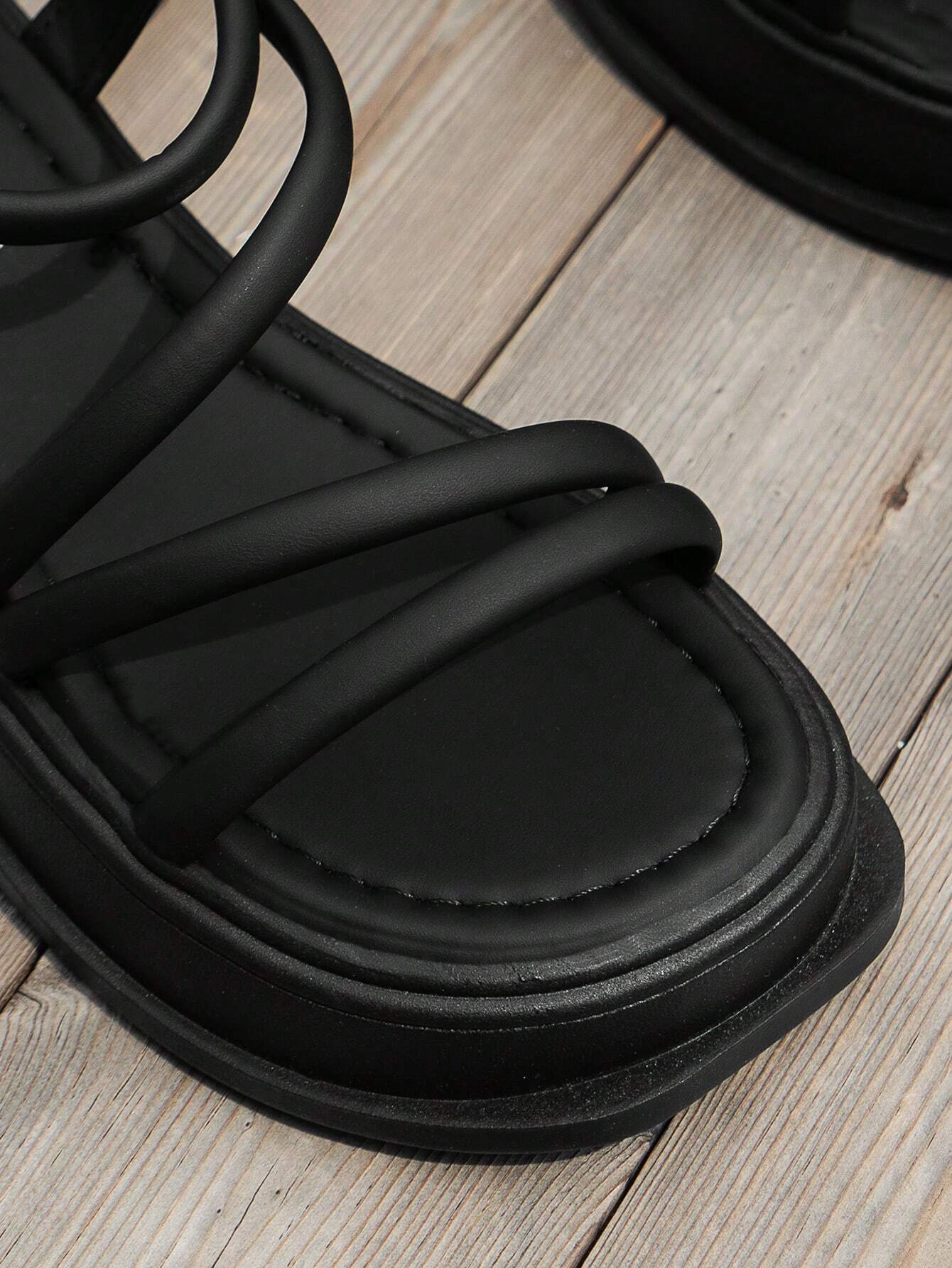 Buy SHEIN Women's Thick Heel Platform Wedge Sandals, Summer New Arrivals, Outdoor Beach Roman Style Slippers in Pakistan