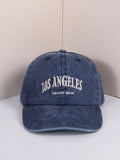 Buy SHEIN Y2k Style Embroidered Letter Design Los Angeles Washed Sunscreen Breathable Trendy Baseball Cap For Men And Women, Suitable For Daily Casual Wear Street in Pakistan