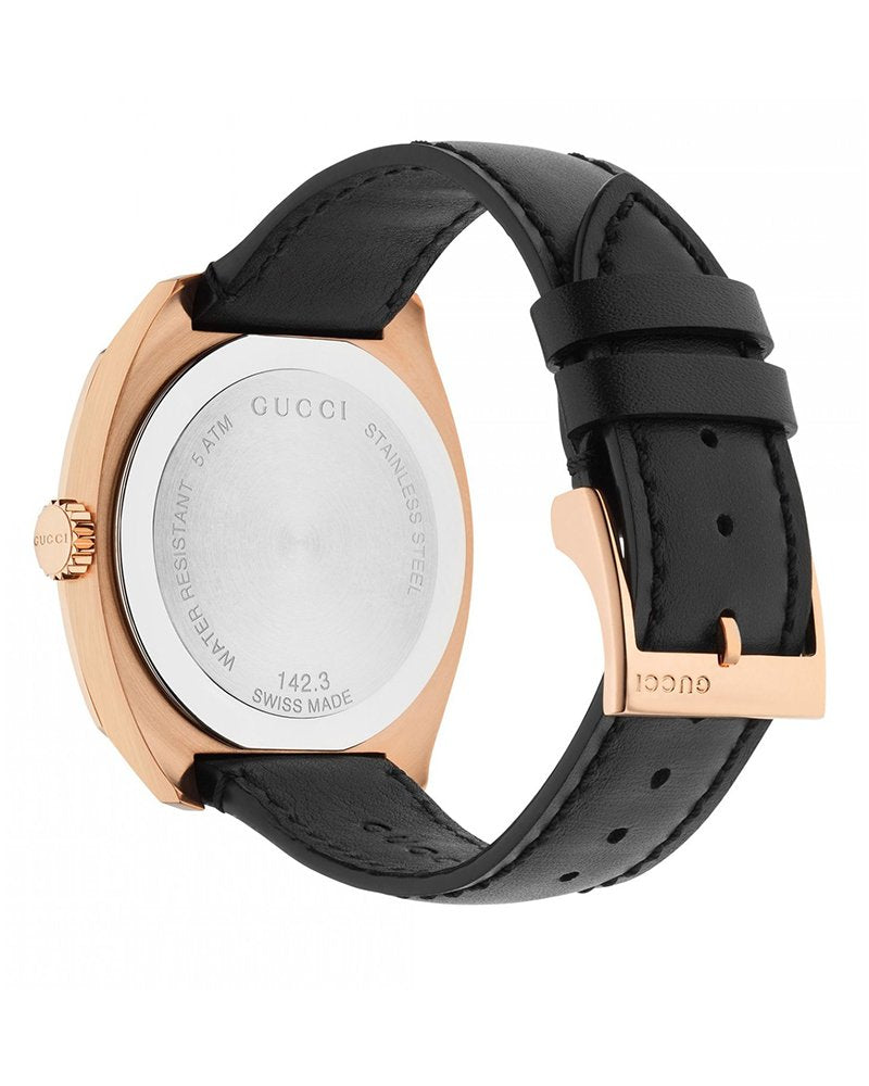 Buy Gucci G Timeless Black Dial Black Leather Strap Watch for Men - YA142209 in Pakistan