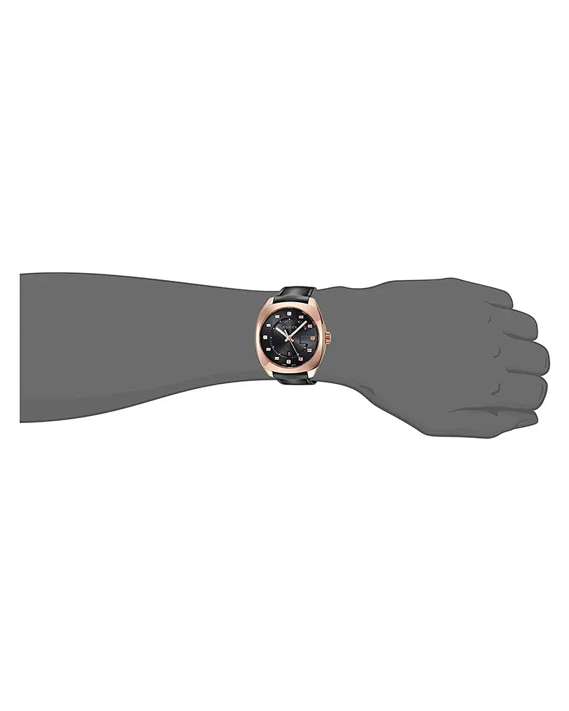 Buy Gucci G Timeless Black Dial Black Leather Strap Watch for Men - YA142209 in Pakistan