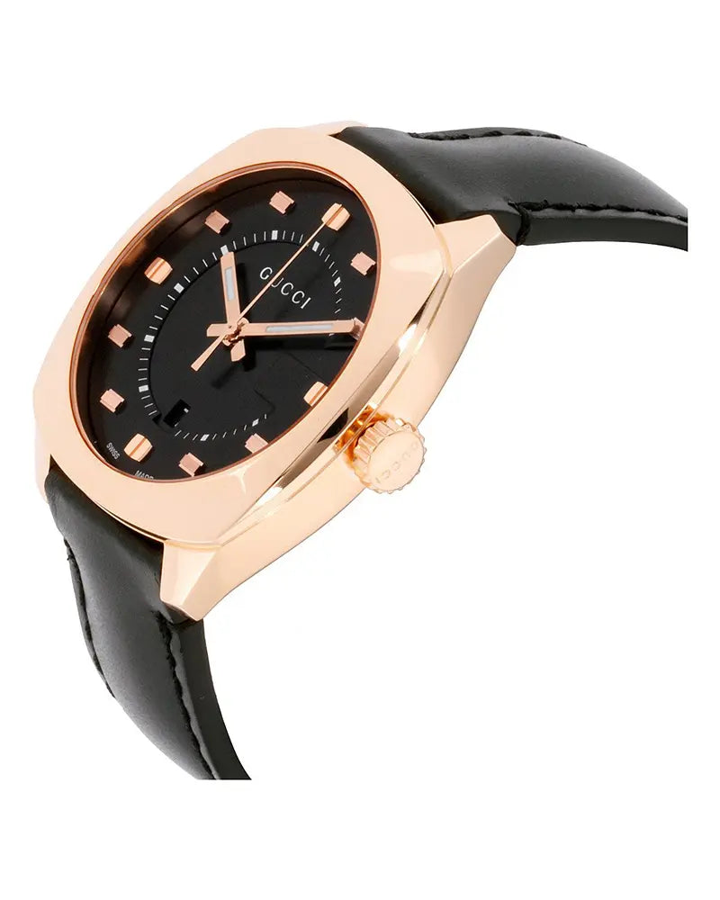 Buy Gucci G Timeless Black Dial Black Leather Strap Watch for Men - YA142209 in Pakistan