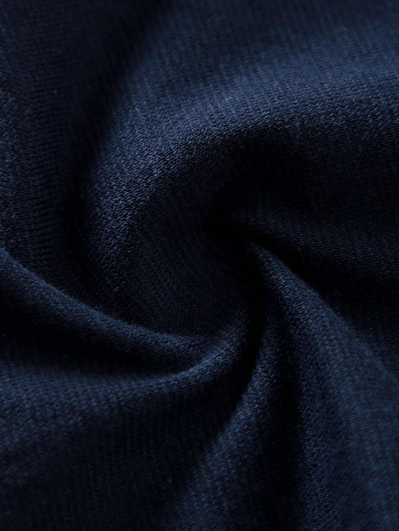 Buy SHEIN Yierying Boys" Infant Spring And Summer Season Dark Blue Cute Cartoon Pattern Warm, Breathable, And Moisture-Absorbing Romper in Pakistan