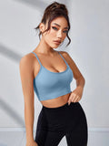 Buy SHEIN Yoga Basic Crisscross Back Sports Bra in Pakistan