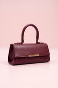 Buy ZAVO Vesper Handbag - Burgundy in Pakistan
