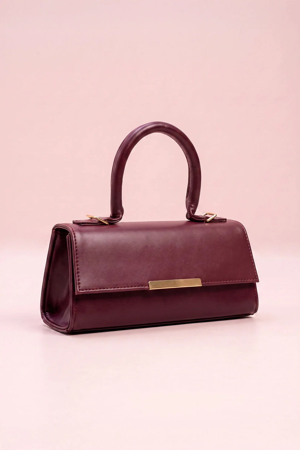 Buy ZAVO Vesper Handbag - Burgundy in Pakistan