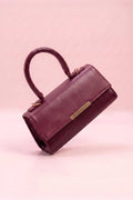 Buy ZAVO Vesper Handbag - Burgundy in Pakistan