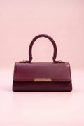Buy ZAVO Vesper Handbag - Burgundy in Pakistan