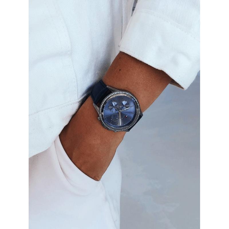 Buy Tommy Hilfiger Ari Blue Dial Blue Leather Strap Watch for Women - 1781979 in Pakistan