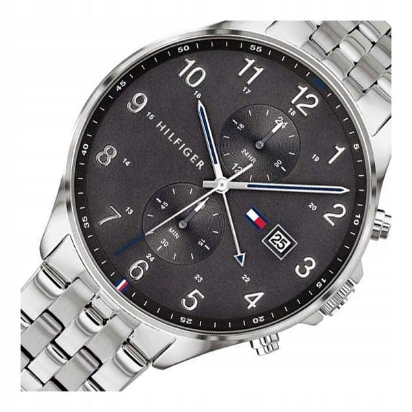 Buy Tommy Hilfiger Mens Quartz Silver Stainless Steel Grey Dial 44mm Watch - 1791707 in Pakistan