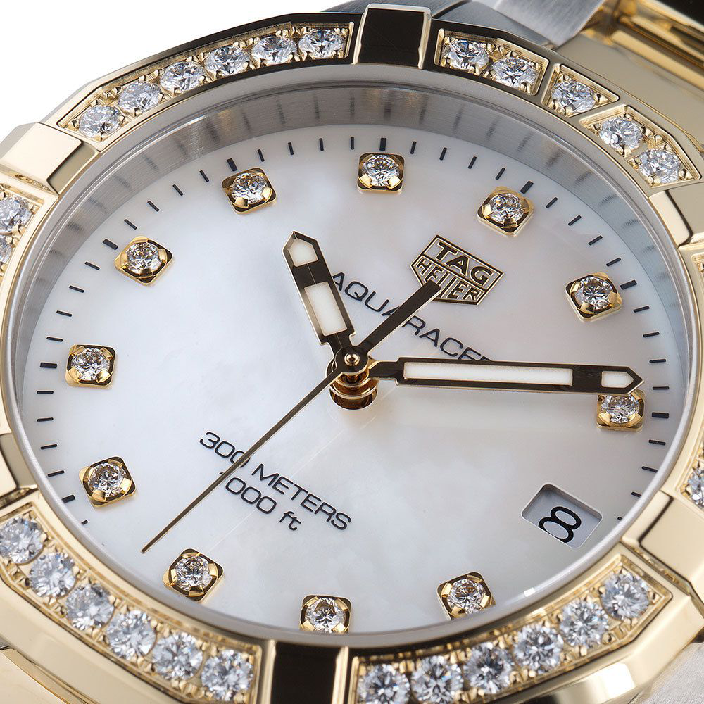 Buy Tag Heuer Aquaracer Mother of Pearl Dial Two Tone Steel Strap Watch for Women - WBD1323.BB0320 in Pakistan