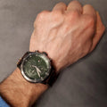 Buy Tommy Hilfiger Mens Quartz Leather Strap Green Dial 46mm Watch - 1791809 in Pakistan