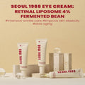Buy K-SECRET SEOUL 1988 Eye Cream : Retinal Liposome 4% + Fermented Bean - 30ml in Pakistan