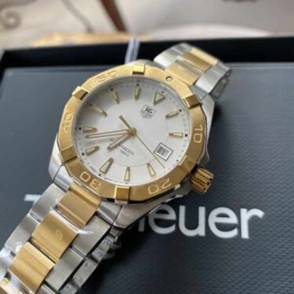 Buy Tag Heuer Aquaracer Silver Dial Two Tone Steel Strap Watch for Men - WAY1120.BB0930 in Pakistan