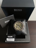 Buy Hugo Boss Gents Stainless Steel Case With Black Silicon Rubber Strap And Green Chronograph Dial Watch - 1513967 in Pakistan