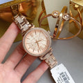 Buy Michael Kors Sofie Rose Gold Dial Rose Gold Steel Strap Watch for Women - MK4354 in Pakistan