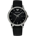 Buy Emporio Armani Luigi Black Dial Black Leather Strap Watch for Men - AR1692 in Pakistan