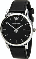 Buy Emporio Armani Luigi Black Dial Black Leather Strap Watch for Men - AR1692 in Pakistan
