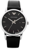 Buy Emporio Armani Luigi Black Dial Black Leather Strap Watch for Men - AR1692 in Pakistan